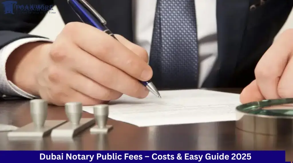 Dubai Notary Public Fees