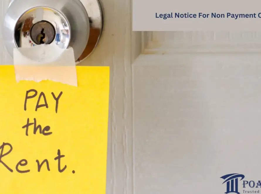 Legal Notice For Non Payment of Rent