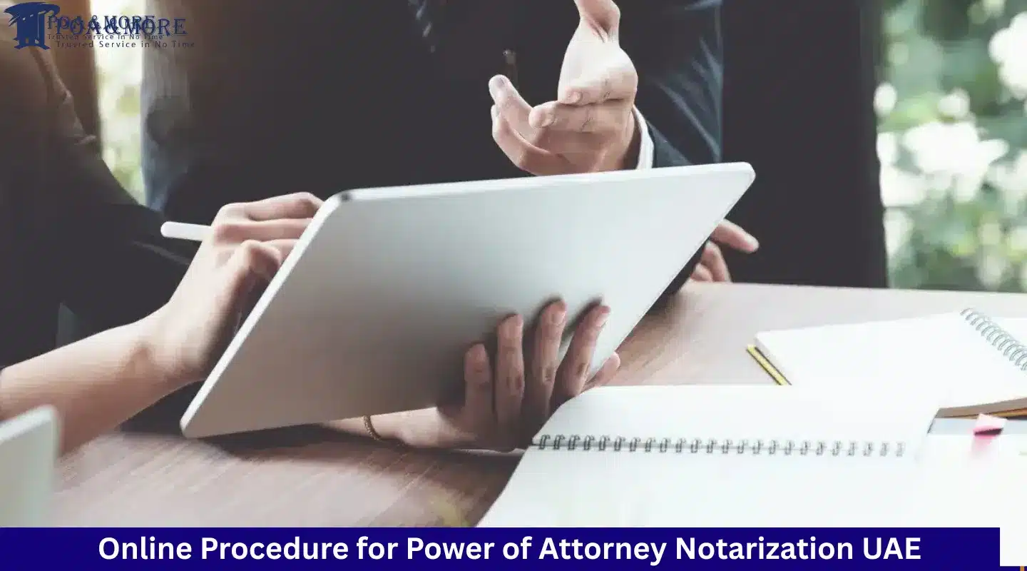 online procedure for power of attorney notarization