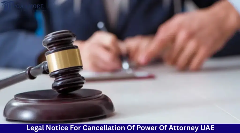 Cancellation Of Power Of Attorney