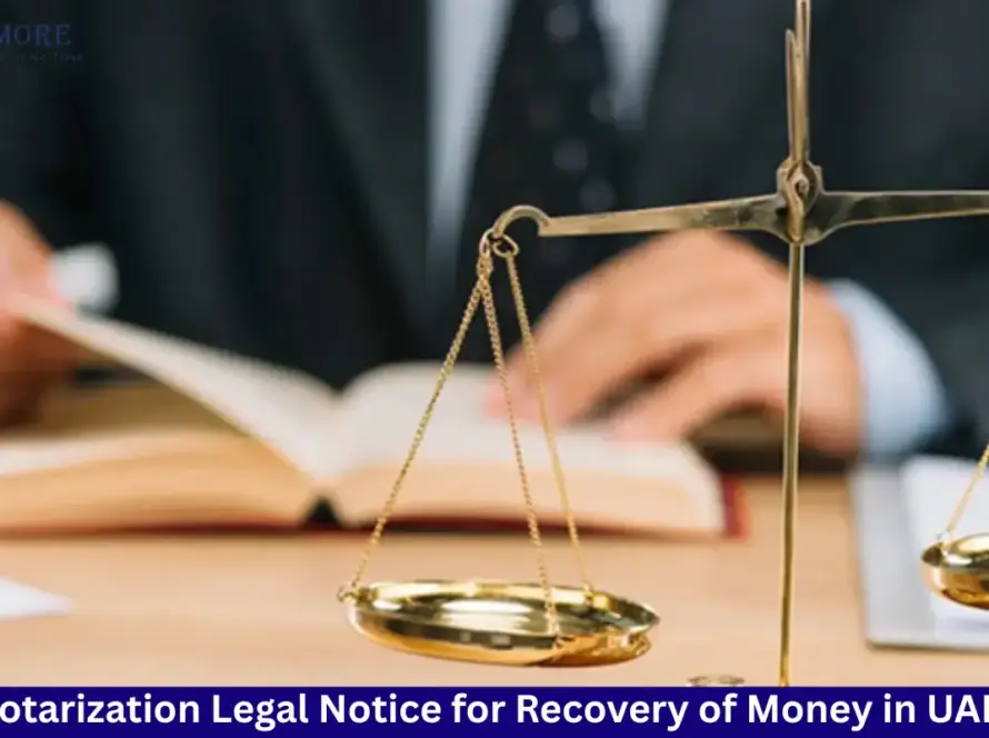 Legal Notice for Recovery of Money