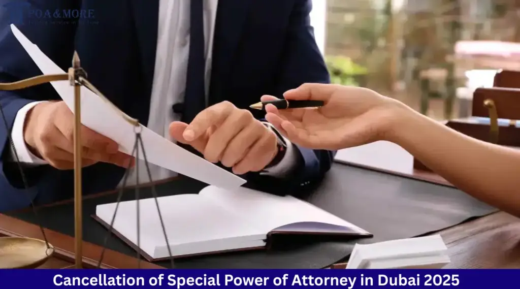 Cancellation of Special Power of Attorney